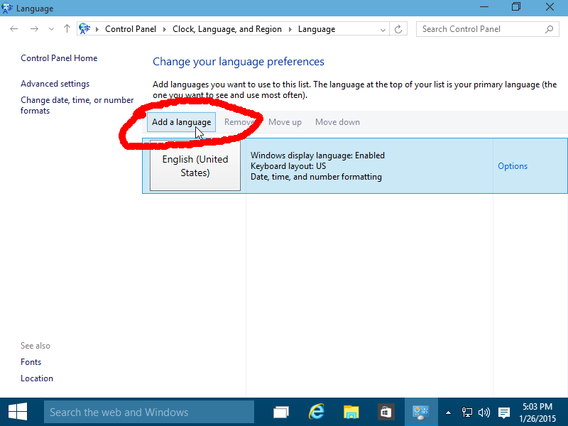 Download Arabic Language Pack Windows 10